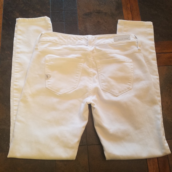 JACOB DAVIS Uma Ankle Skinny Jean White Stretch Size 26 - Picture 8 of 8